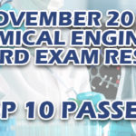 Chemical Engineer Board Exam Result November 2019