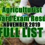 agriculturist full list