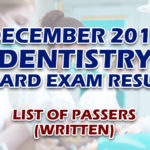 Dentist Board Exam Results December 2019