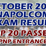 NAPOLCOM Exam Result October 2019