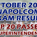NAPOLCOM Exam Result October 2019