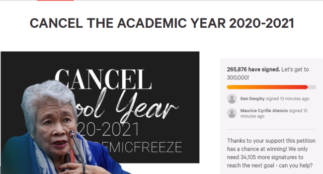 Almost 300K Signed For #AcademicFreeze Petition