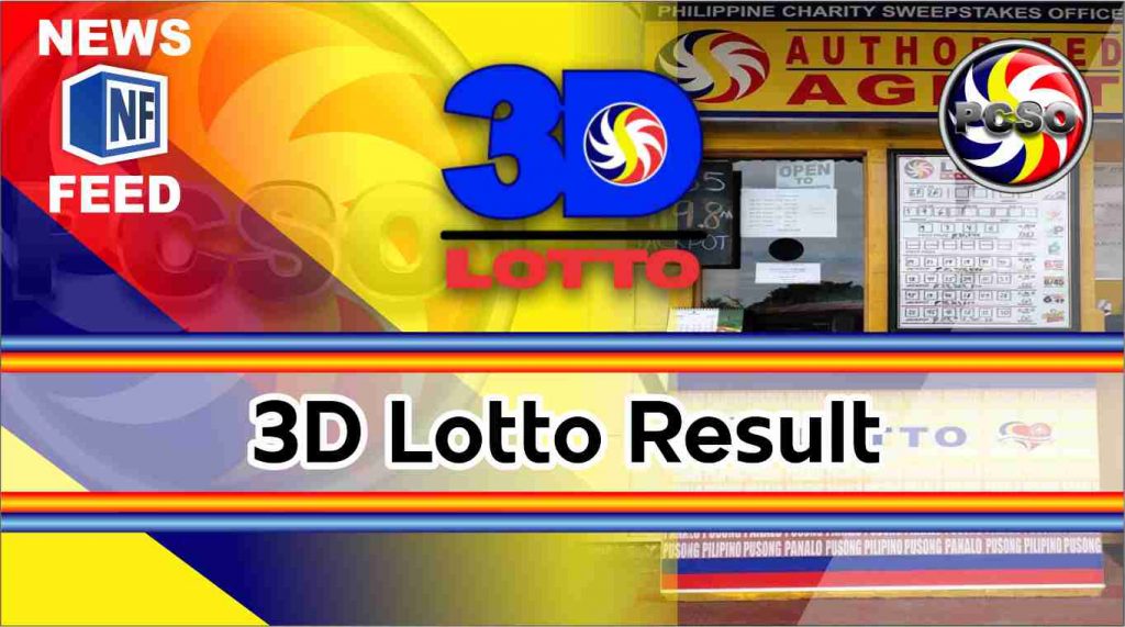 3D LOTTO RESULT TODAY Philippine News Feed