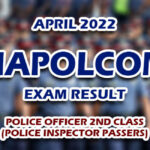 NAPOLCOM Exam Result April 2022 2ND CLASS