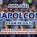 NAPOLCOM Exam Result April 2022 3RD CLASS