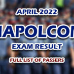 NAPOLCOM Exam Result April 2022 FULL LIST