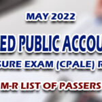 CPALE RESULTS MAY 2022 M-R LIST OF PASSERS