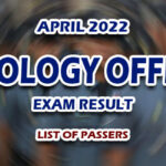 POE RESULTS APRIL 2022 LIST OF PASSERS