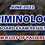 CLE RESULTS JUNE 2022 M-R LIST OF PASSERS