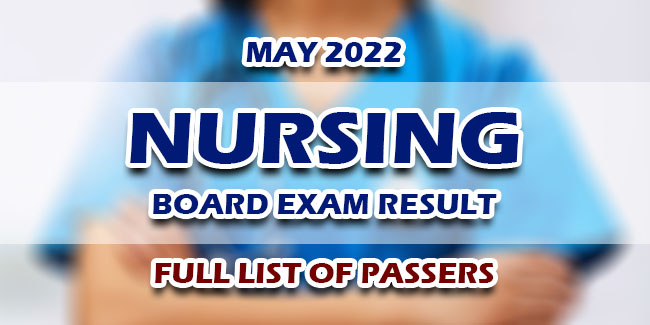 Nursing Board Exam NLE Result FULL LIST OF PASSERS