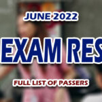 LET Exam Result June 2022 FULL LIST OF PASSERS