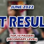 LET Results June 2022 TOP 10 PASSERS (SECONDARY)
