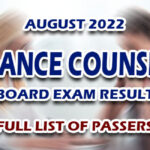 Guidance Counselor Board Exam Result August 2022 - FULL LIST