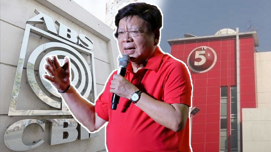 Rodante Marcoleta Wants to Probe ABSCBN, TV5 Joint Venture