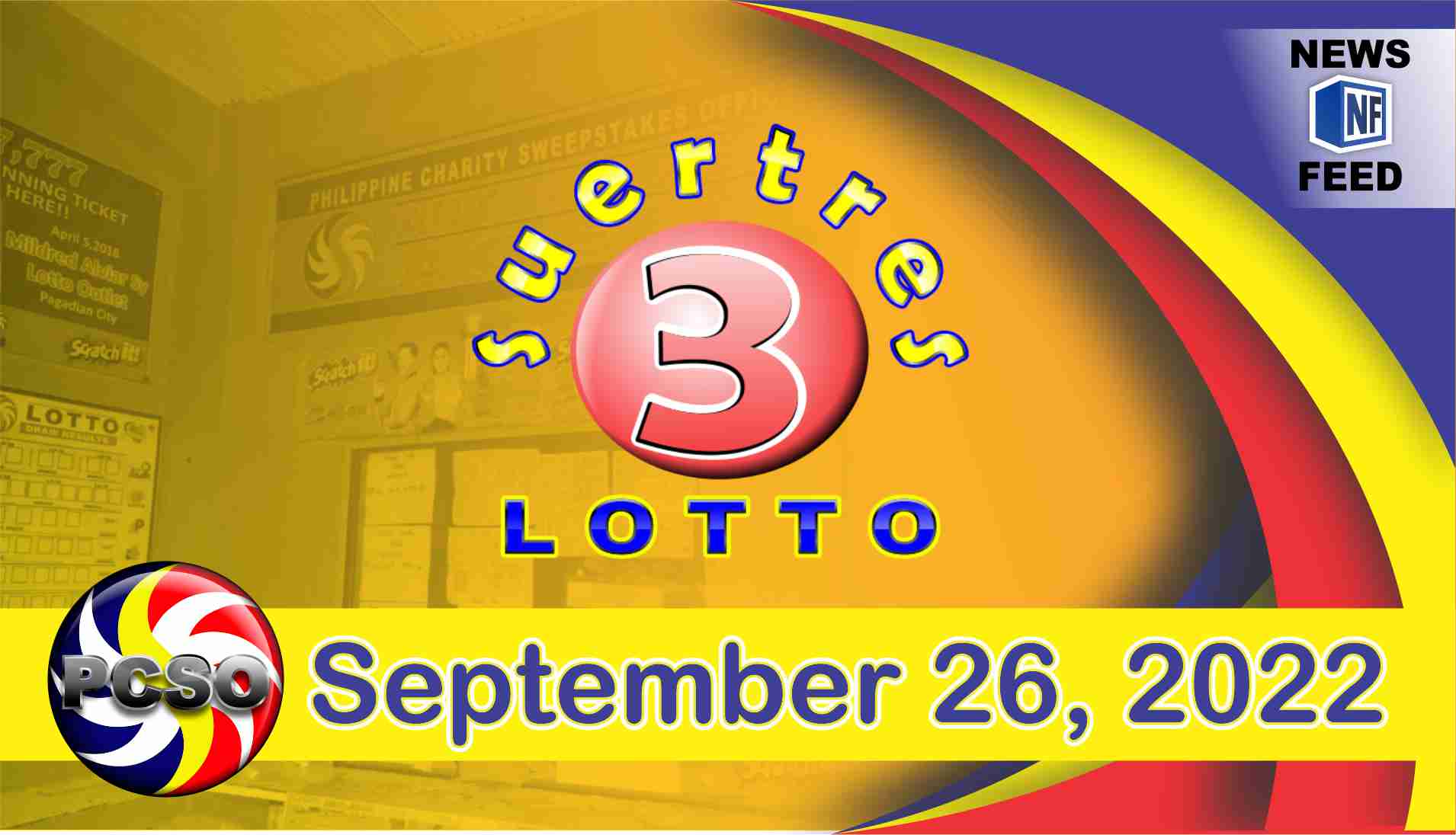 SWERTRES RESULT, Monday, September 26, 2022 – Official PCSO Lotto Results