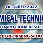 Chemical Technician Board Exam Result October 2022 - TOP PERFORMING SCHOOLS