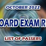 ECT Board Exam Result October 2022 - LIST OF PASSERS