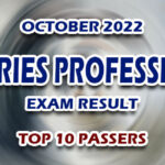 Fisheries Professional Exam Result October 2022 - TOP 10 PASSERS