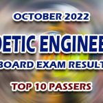 Geodetic Engineering Board Exam Result October 2022 - TOP 10 PASSERS