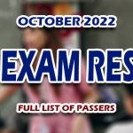 LET Exam Result October 2022 FULL LIST
