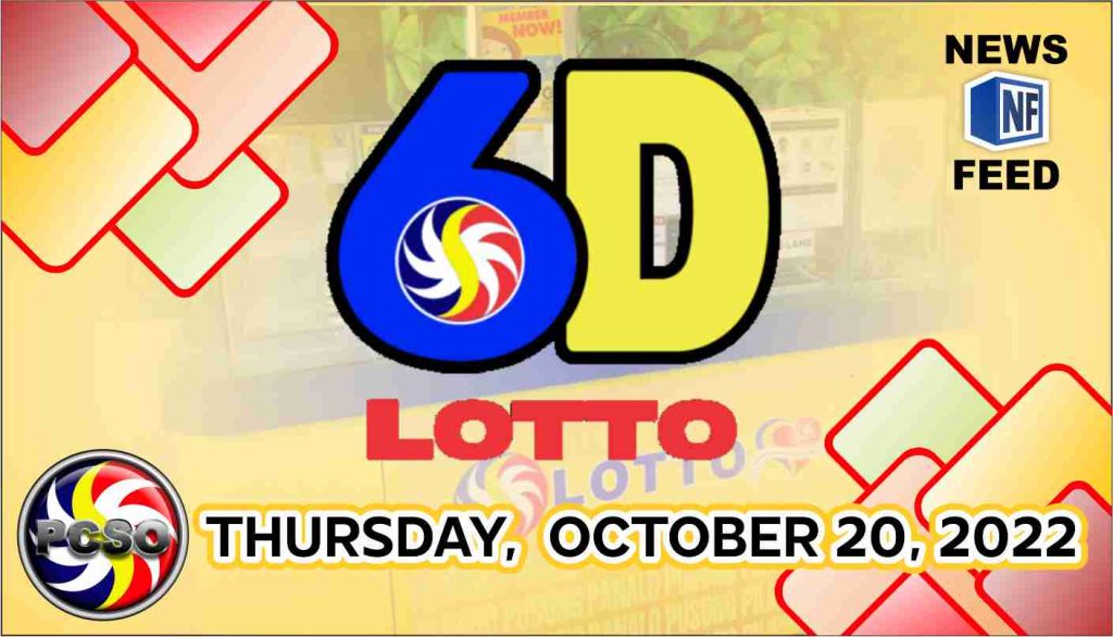 6D Lotto Result, Thursday, October 20, 2022 – Official PCSO Lotto Results