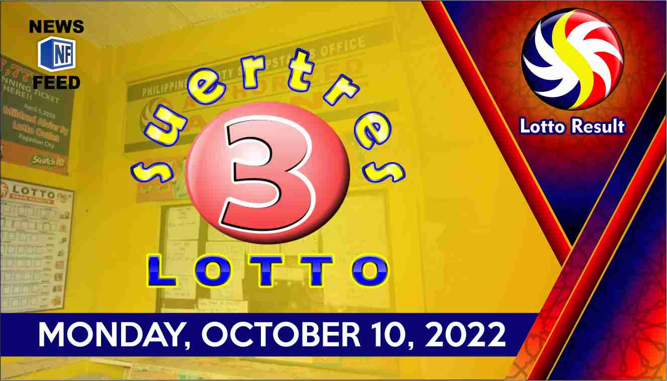 SWERTRES RESULT, Monday, October 10, 2022 – Official PCSO Lotto Results