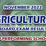 Agriculturist Board Exam Result November 2022 - TOP PERFORMING SCHOOLS