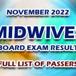 Midwives Board Exam Result November 2022 - FULL LIST