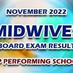 Midwives Board Exam Result November 2022 - TOP PERFORMING SCHOOLS