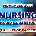 Nursing Board Exam Result November 2022 - FULL LIST
