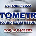 Optometrist Board Exam Result October 2022 - TOP 10 PASSERS