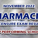 Pharmacist Licensure Exam Result November 2022 - TOP PERFORMING SCHOOLS