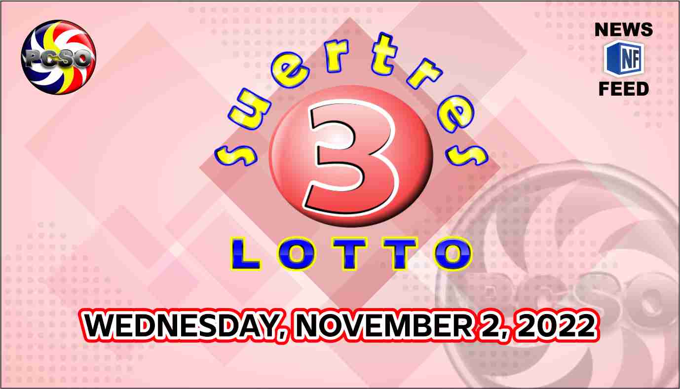 SWERTRES RESULT, Wednesday, November 2, 2022 – Official PCSO Lotto Results