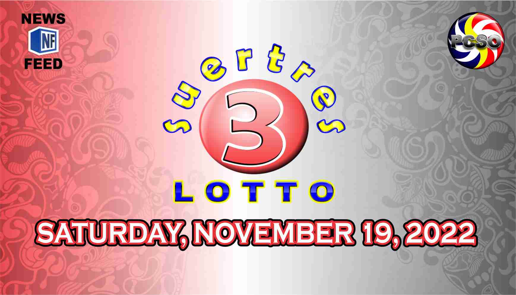 SWERTRES RESULT, Saturday, November 19, 2022 – Official PCSO Lotto Results