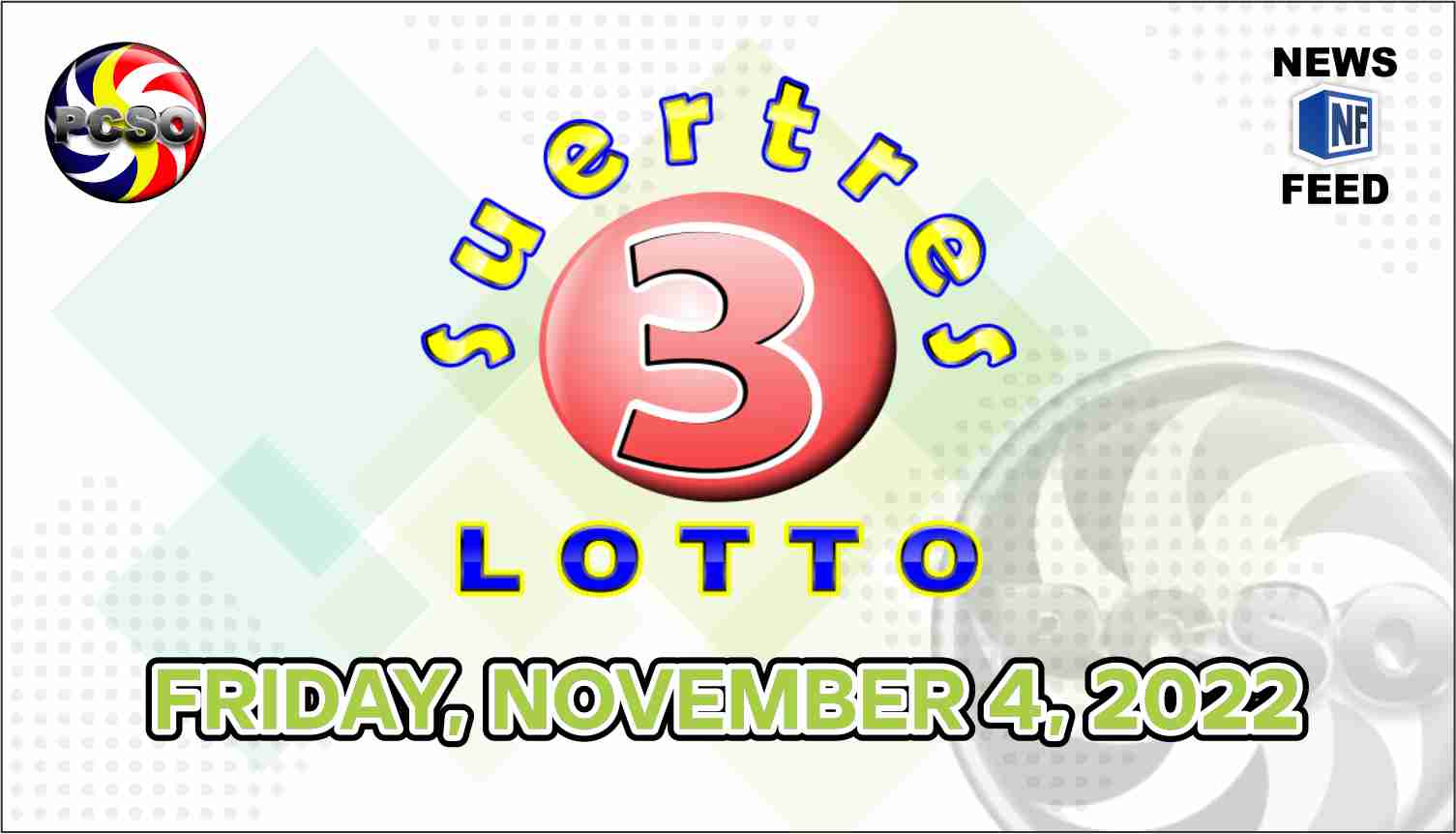 SWERTRES RESULT, Friday, November 4, 2022 – Official PCSO Lotto Results