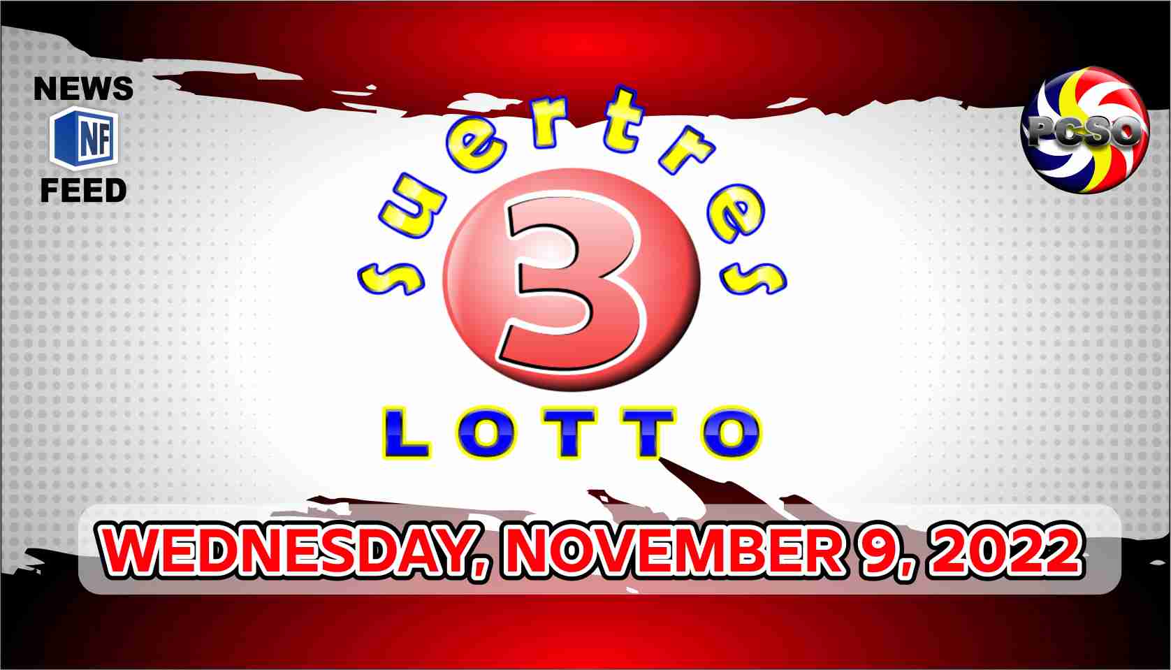 SWERTRES RESULT, Wednesday, November 9, 2022 – Official PCSO Lotto Results