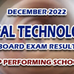 Dental Technologist Board Exam Result December 2022 - TOP PERFORMING SCHOOLS