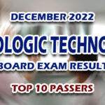 Radiologic Technology Board Exam Result December 2022 - TOP 10 PASSERS