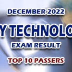 X-Ray Technologist Exam Result December 2022 - TOP 10 PASSERS