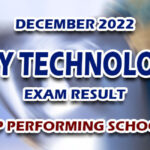 X-Ray Technologist Exam Result December 2022 - TOP PERFORMING SCHOOLS