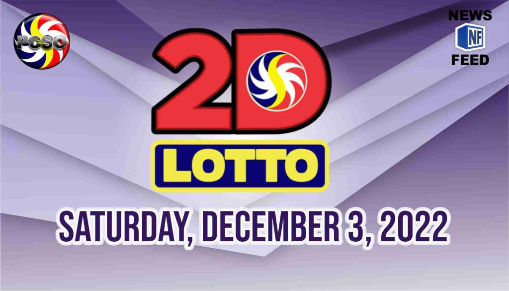 2D LOTTO RESULT Today, Saturday, December 3, 2022