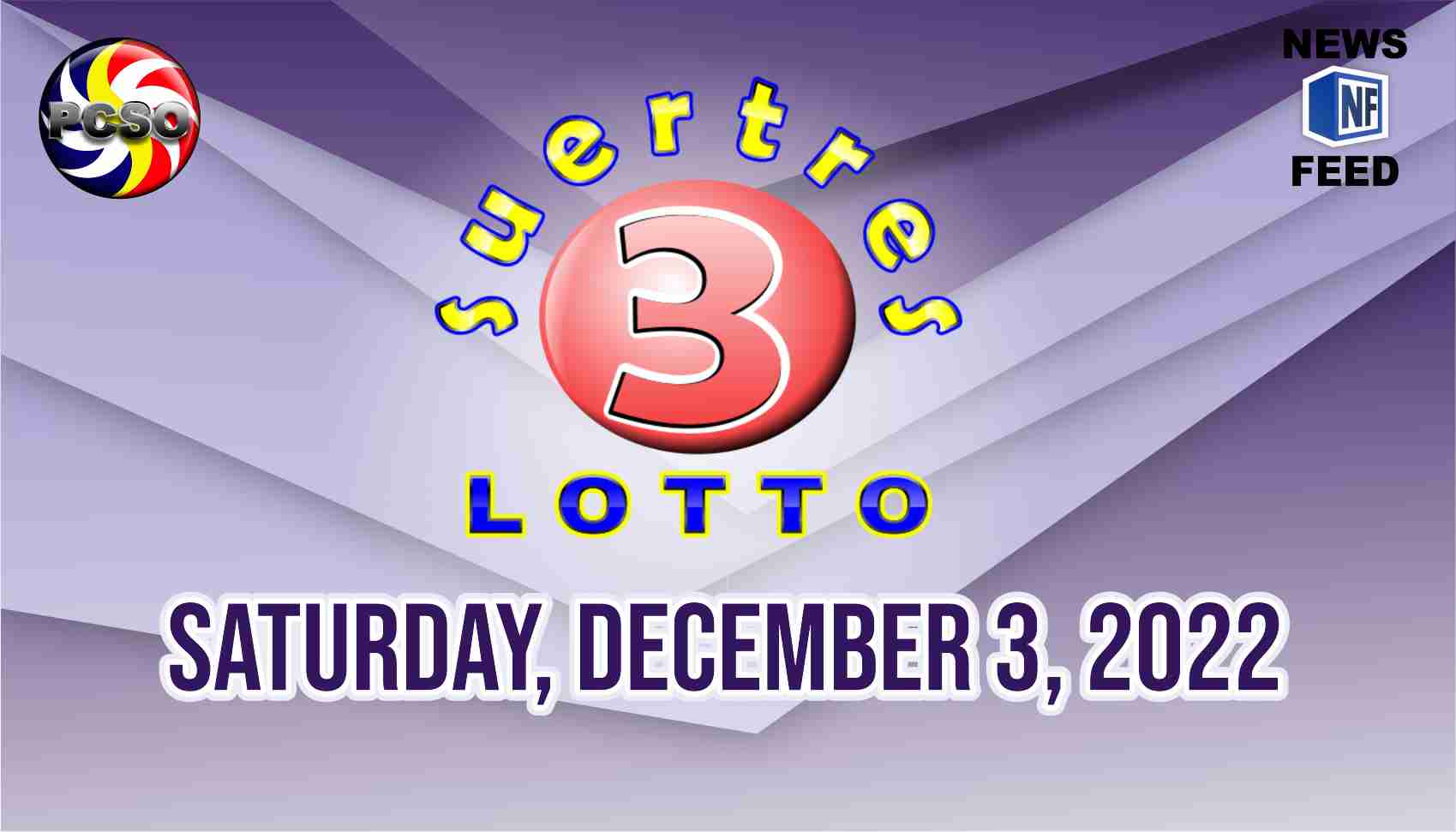 SWERTRES RESULT, Saturday, December 3, 2022 – Official PCSO Lotto Results