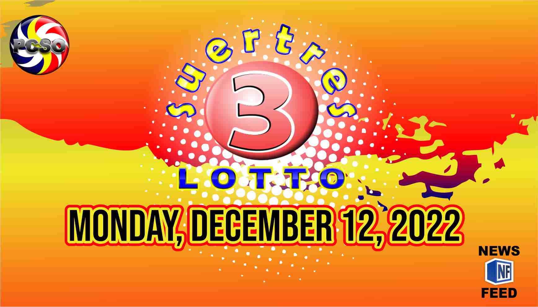 SWERTRES RESULT, Monday, December 12, 2022 Official PCSO Lotto Results