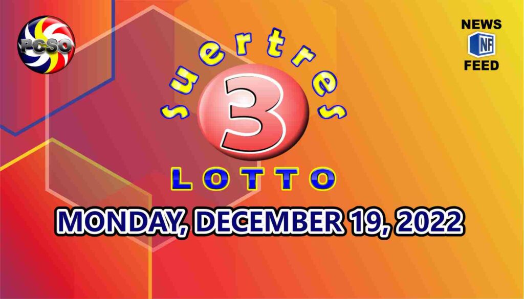 SWERTRES RESULT, Monday, December 19, 2022 – Official PCSO Lotto Results