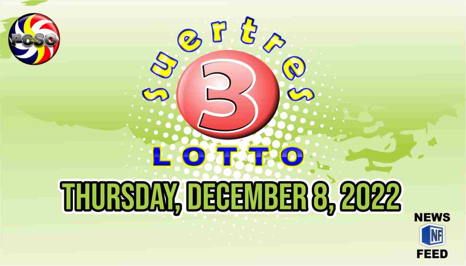 SWERTRES RESULT, Thursday, December 8, 2022 Official PCSO Lotto Results