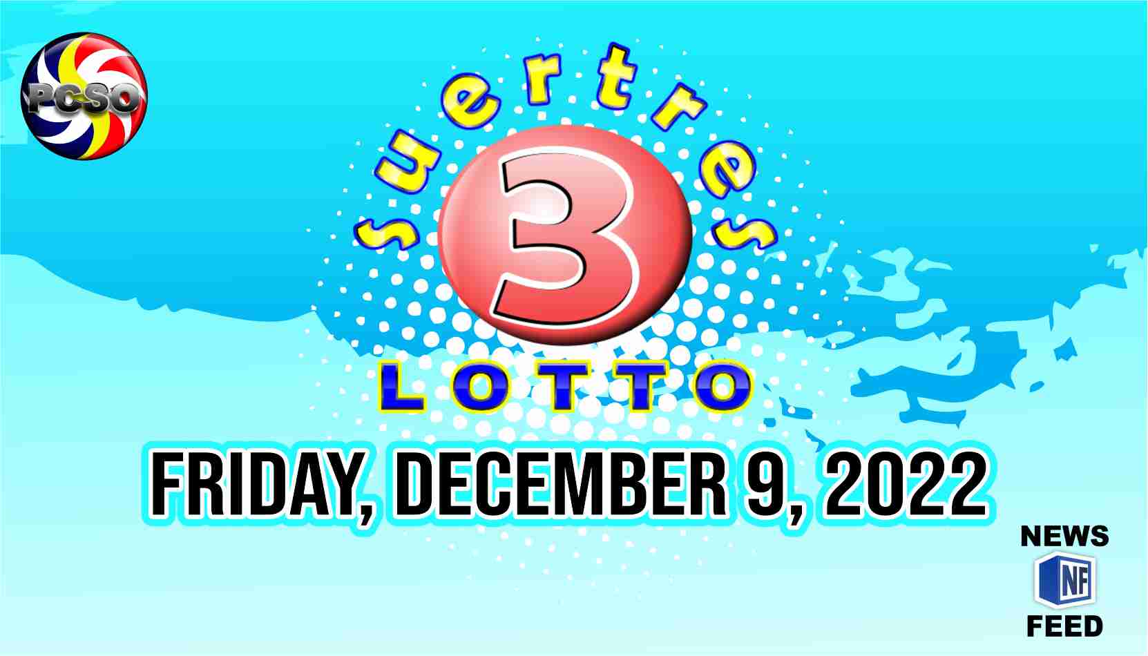 SWERTRES RESULT, Friday, December 9, 2022 Official PCSO Lotto Results