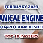 Mechanical Engineering Board Exam Result February 2023 - TOP 10 PASSERS