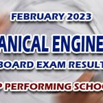 Mechanical Engineering Board Exam Result February 2023 - TOP PERFORMING SCHOOLS