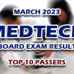 MedTech Board Exam Result March 2023 - TOP 10 PASSERS