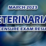 Veterinarian Licensure Exam Result March 2023 - TARGET RELEASE DATE